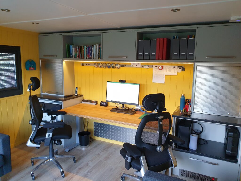 inside modern office garage