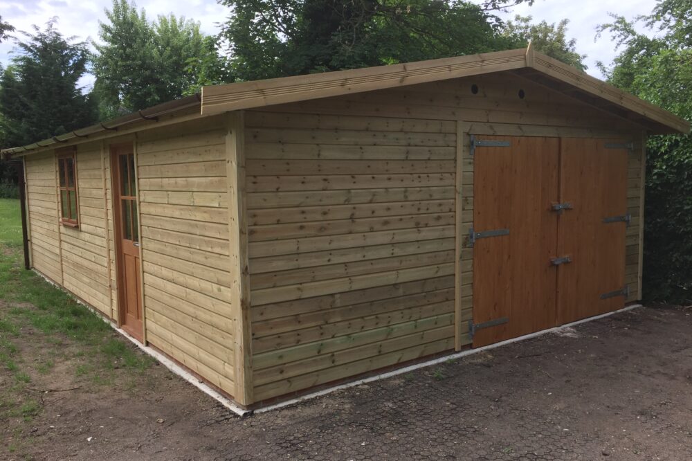 large Single Timber Garage