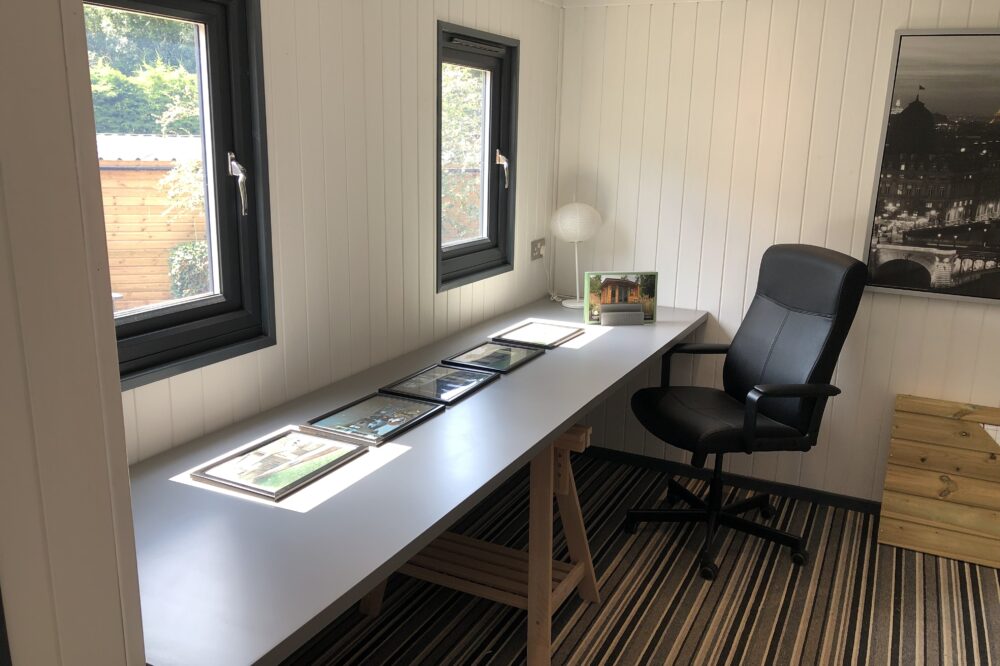 Insulated Garden Office interior