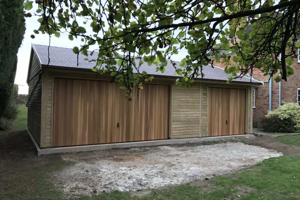Add value to your property with a wooden garage