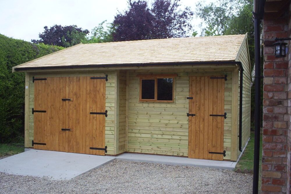 Wooden Garage by Warwick Buildings