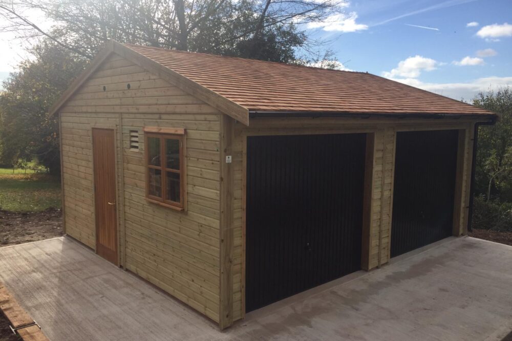 Wooden Garage by Warwick Buildings