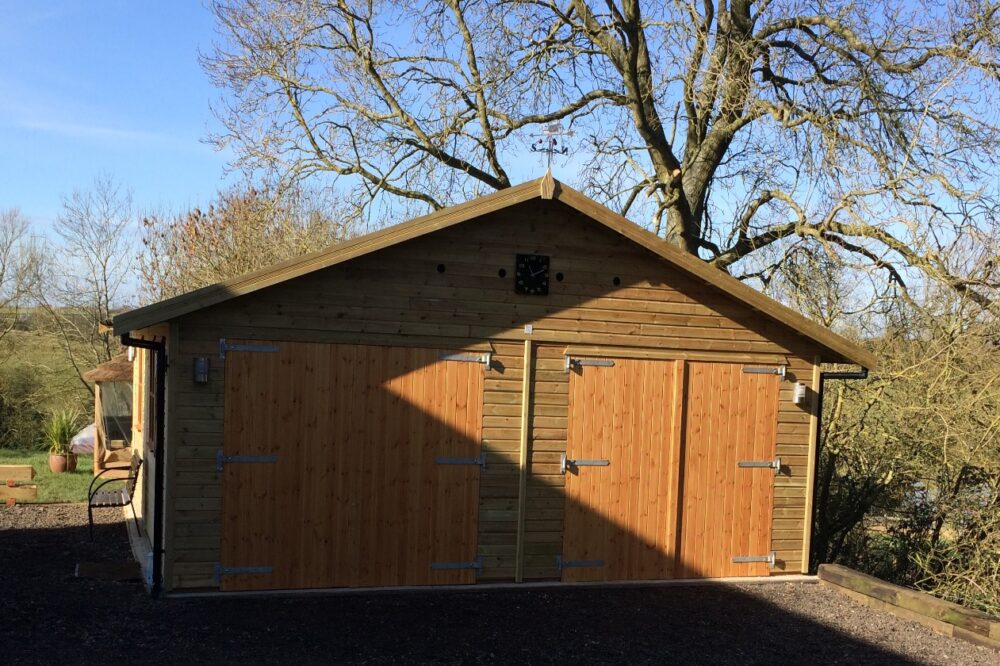 Wooden Garage by Warwick Buildings