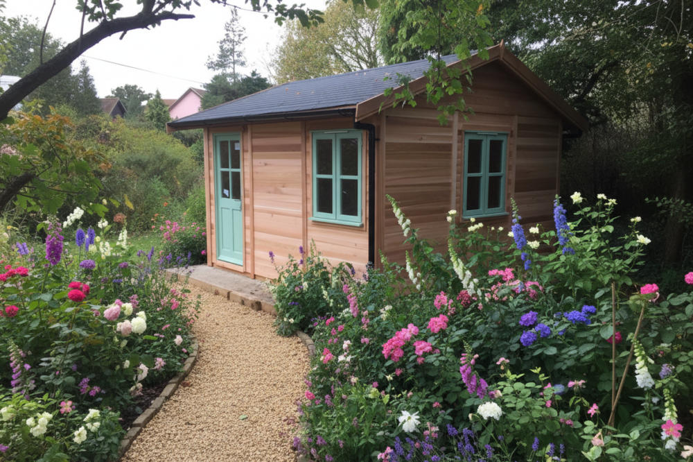 garden room in the Cotswolds
