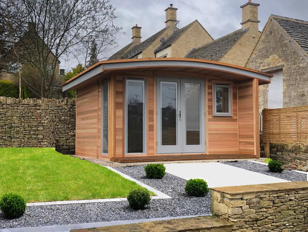 Garden Room On Landscaped Garden 