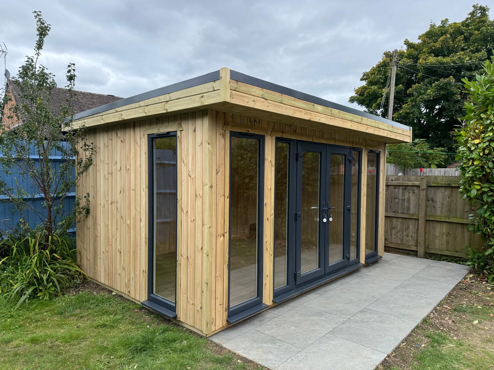 Garden Room with vertical T&G cladding