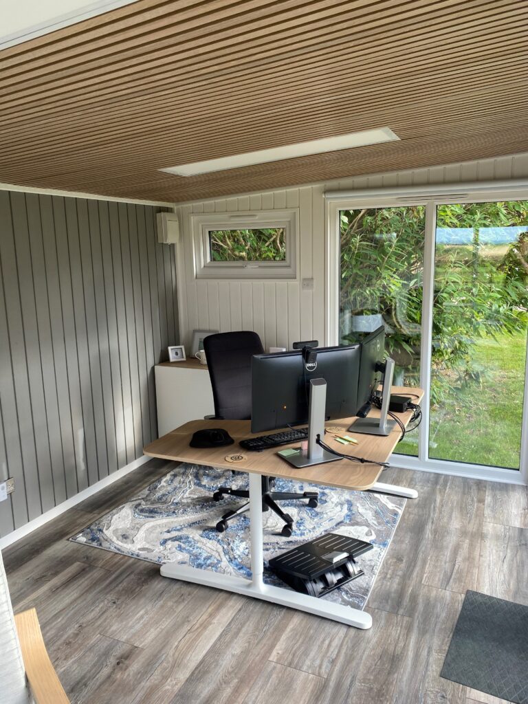 how to decorate your garden office pod
