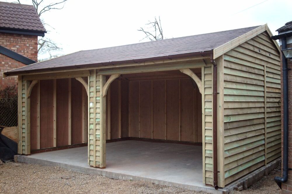 Double Open Fronted Garage