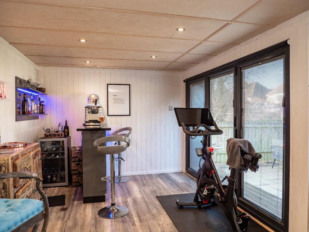 Fitness room and home gym garden room