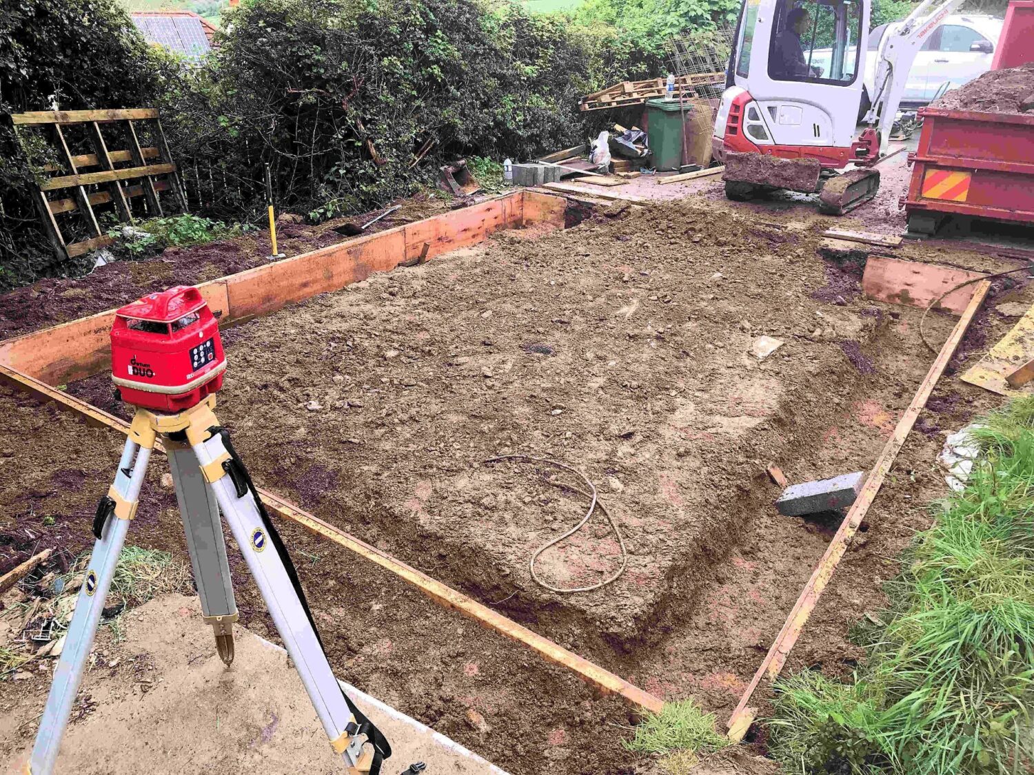 Garden Office Groundwork Preparation