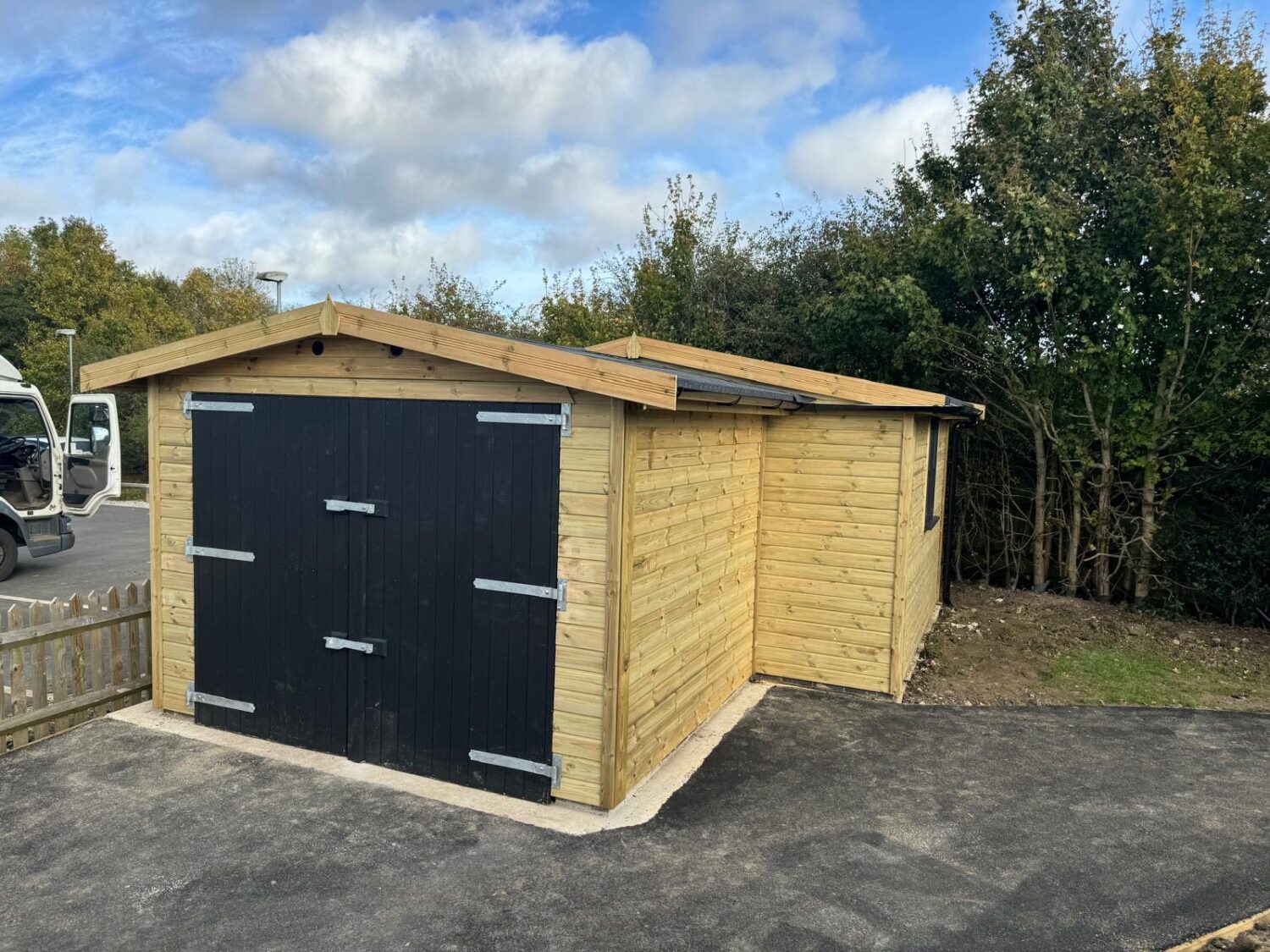 Non insulated posh garden shed