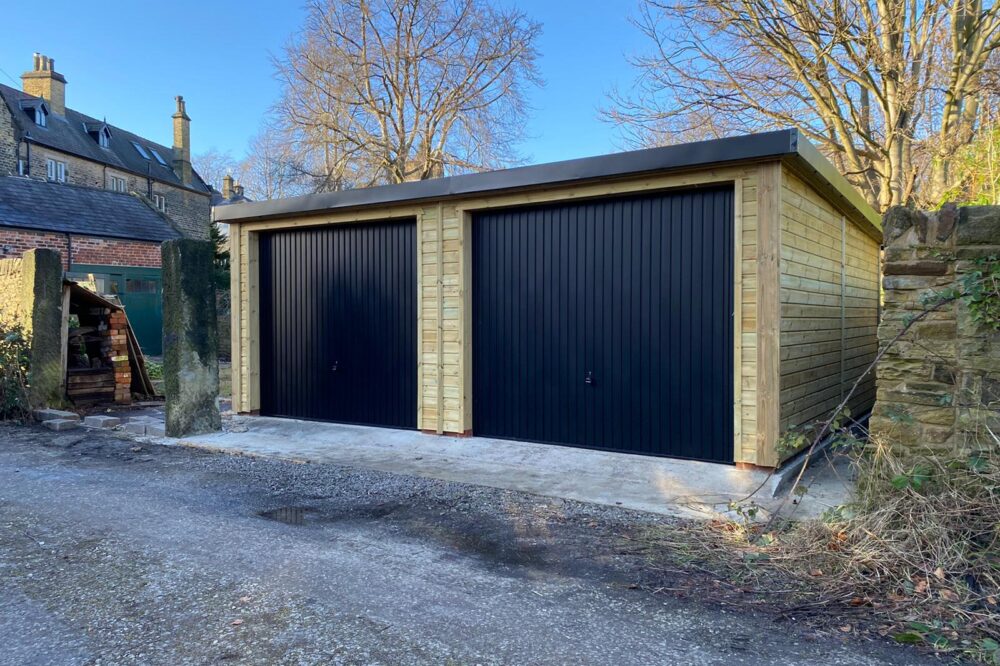 Mono Roof Wooden Garage