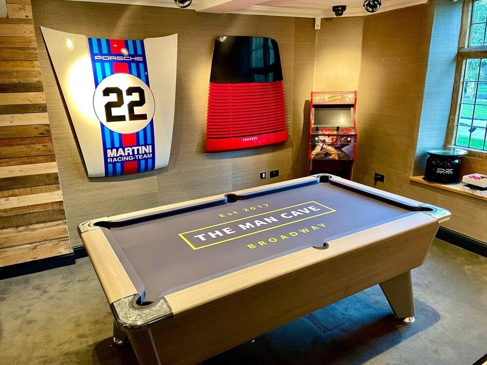 Garden Man Cave with Pool Table