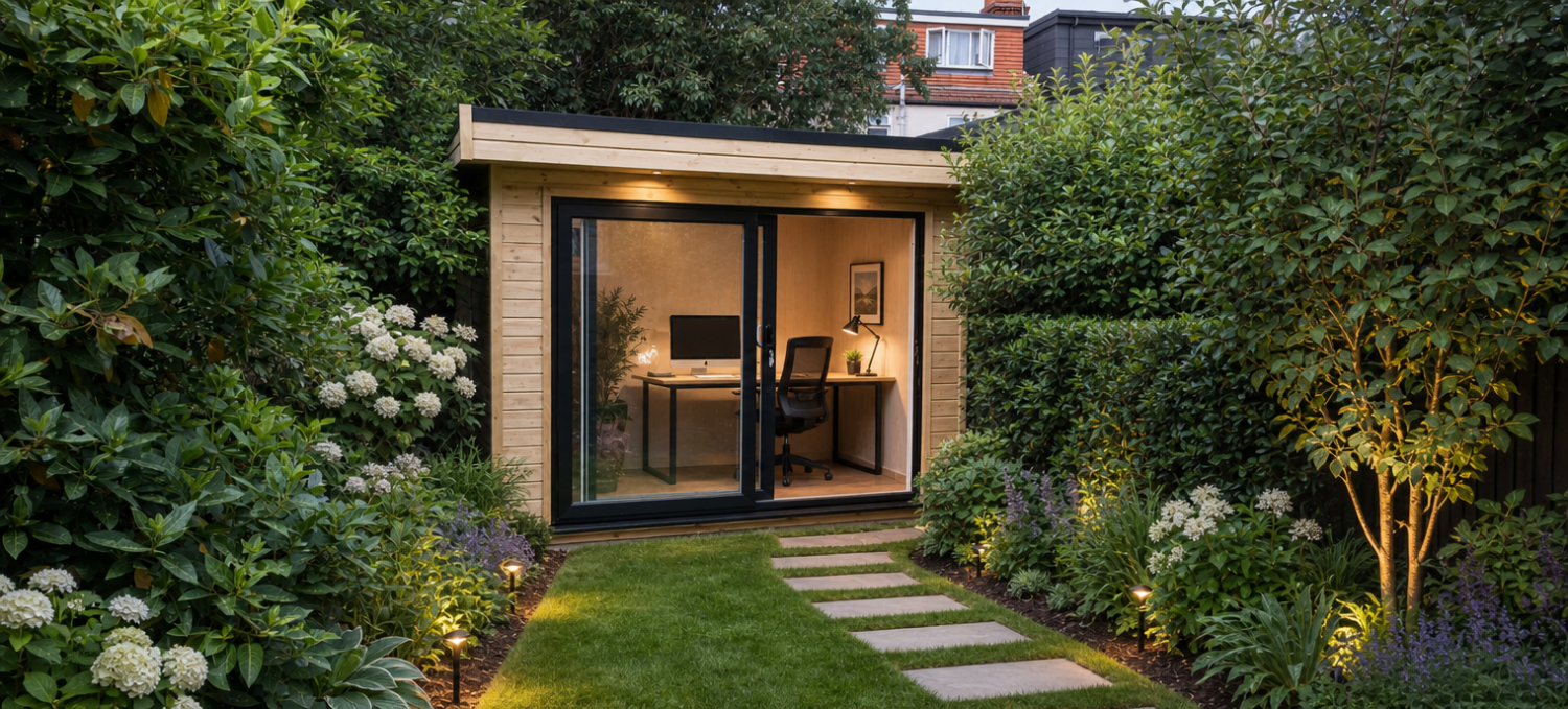 Small garden office in London