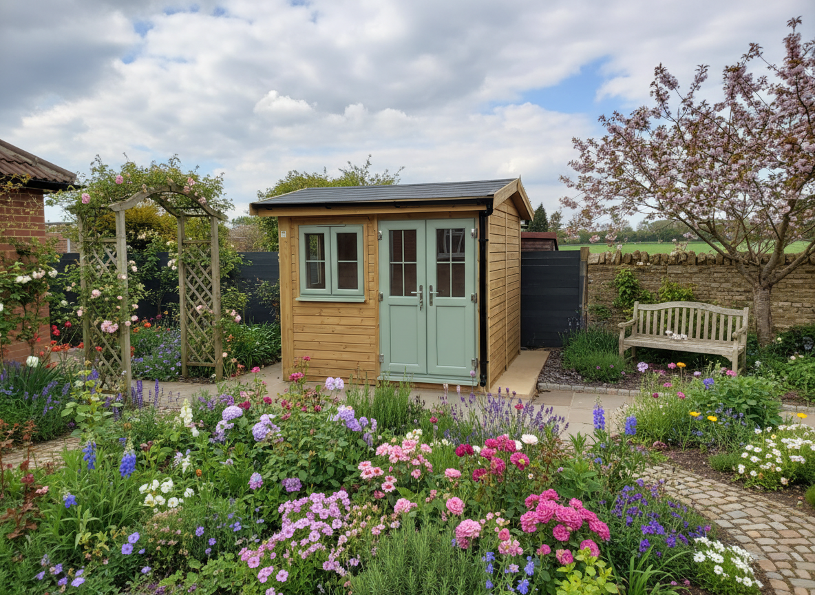 small traditional garden room