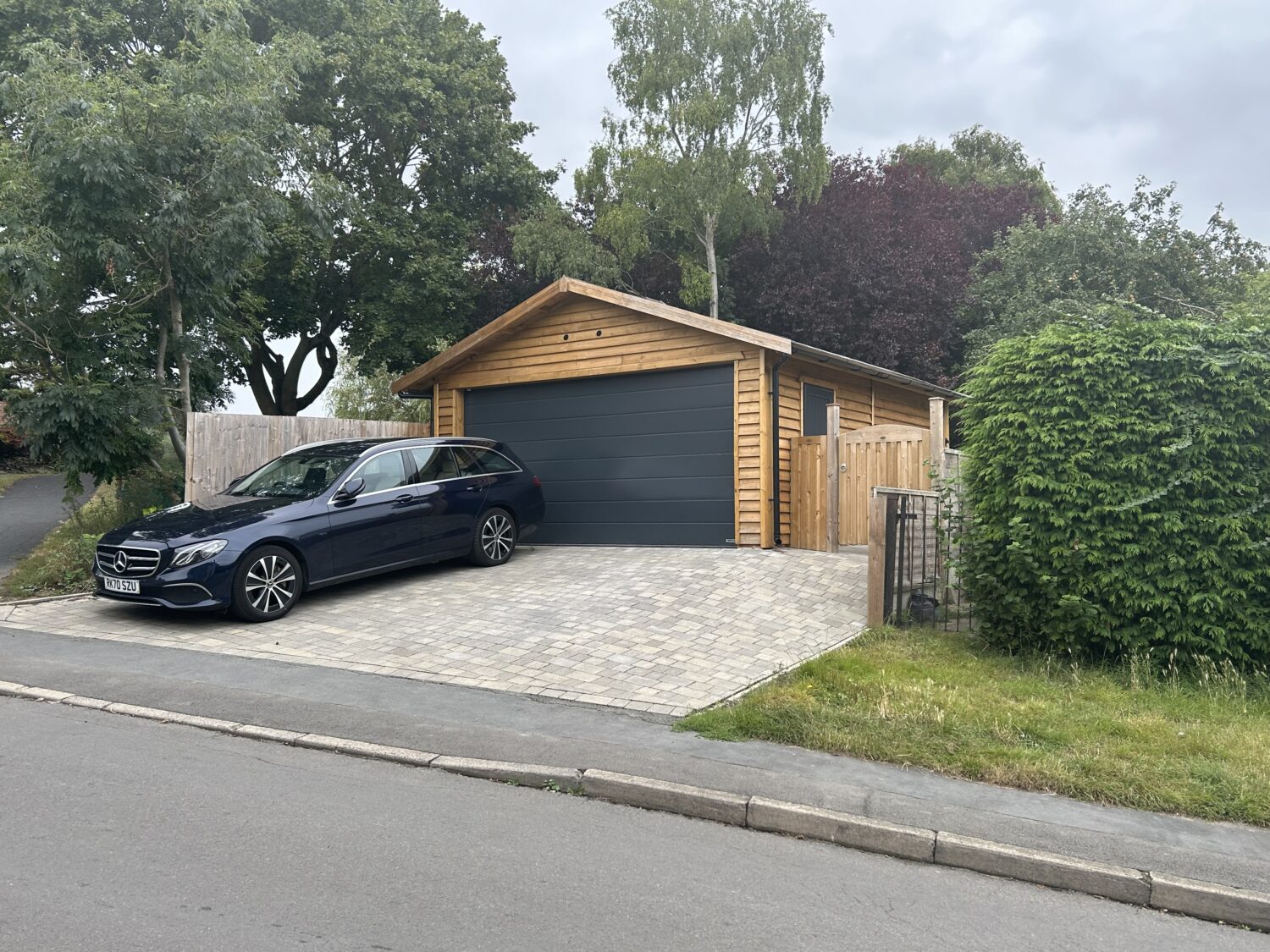 wooden garage in warwickshire Timber Garage in Warwickshire